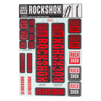 Calcomania para Suspension ROCK SHOX 35mm Oxy Rojo MY18 Pike, Yary, Rev 11.4318.003.509