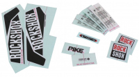 Calcomania  para Suspension ROCK SHOX  BOXXER 26" 27.5" Negro botella Blanco 11.4318.003.386