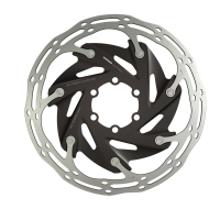 Disco Rotor para Freno SRAM Ruta eTap AXS 160mm. CenterLine XR 2Pza 6 tornillos Plata/Negro 00.5018.122.001